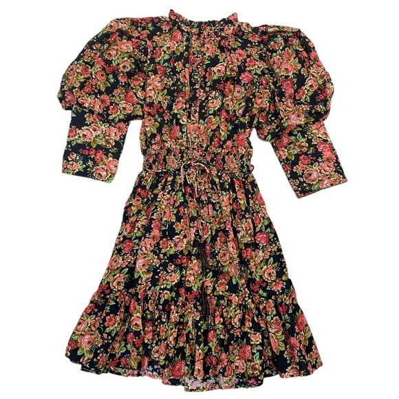 byTiMo Bohemian Floral Print Minidress in Autumnrose Size S - Picture 3 of 12